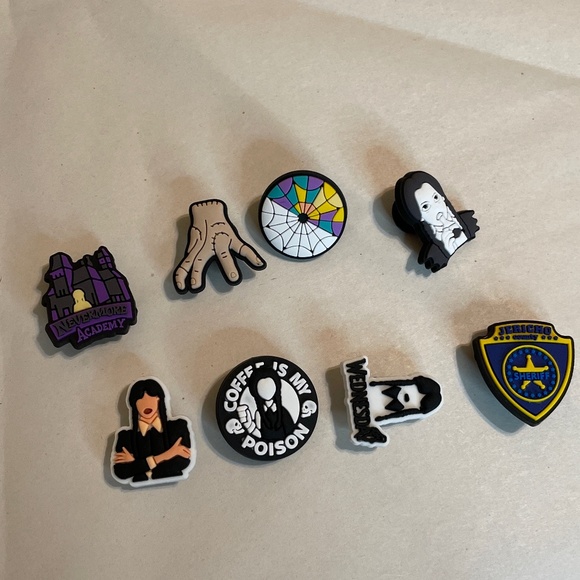 Wednesday Addams generic crocs charms - Picture 8 of 8